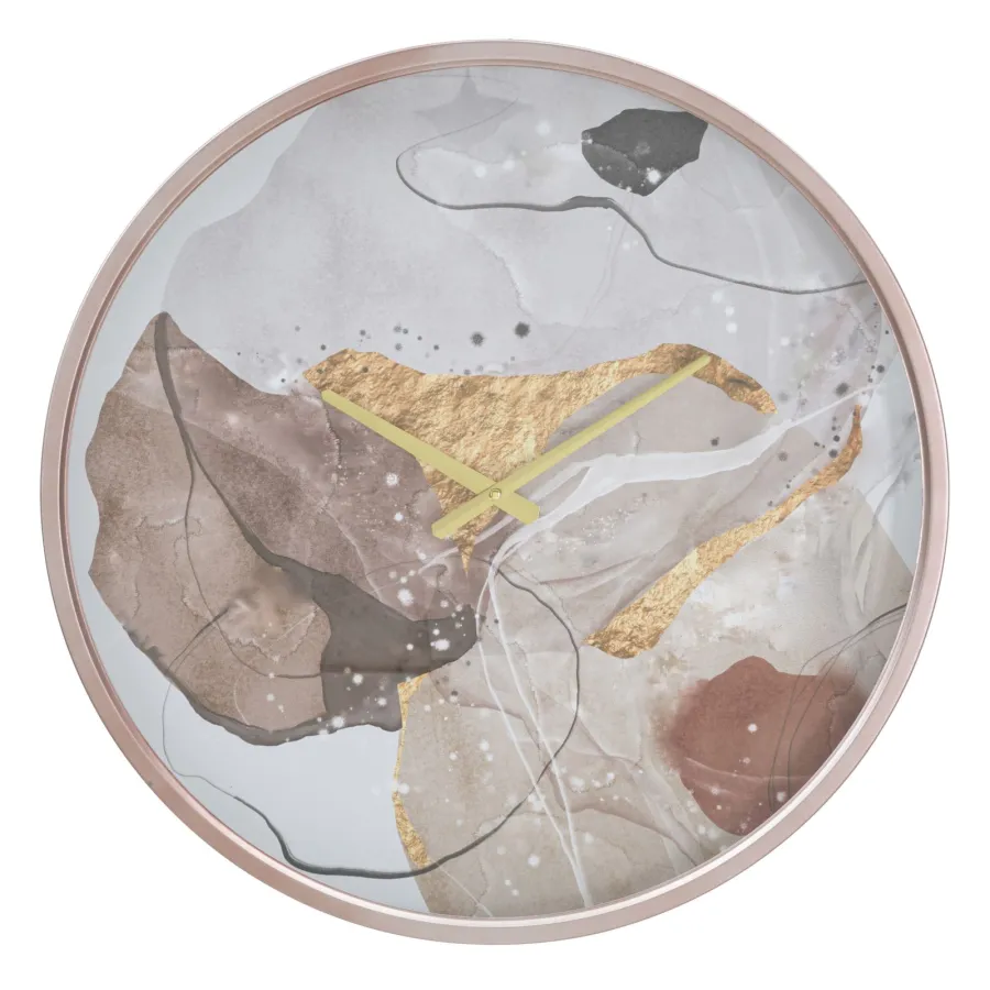 ZEGAR NA ŚCIANĘ ART PINK 60X6 cm